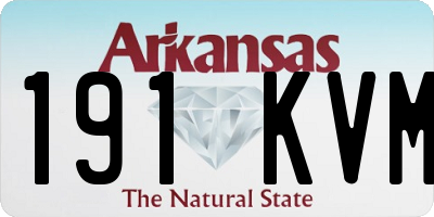 AR license plate 191KVM