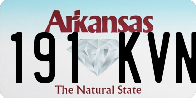 AR license plate 191KVN