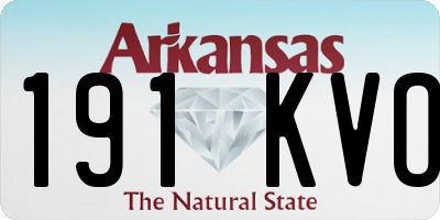AR license plate 191KVO