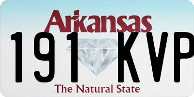 AR license plate 191KVP