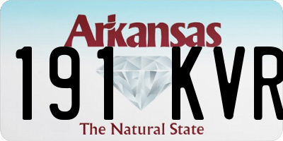 AR license plate 191KVR