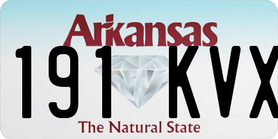 AR license plate 191KVX