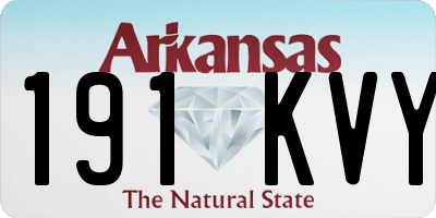 AR license plate 191KVY