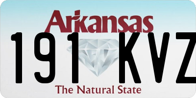 AR license plate 191KVZ