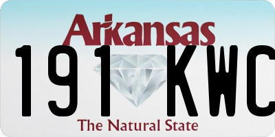 AR license plate 191KWC