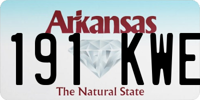 AR license plate 191KWE