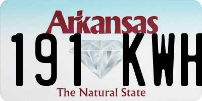 AR license plate 191KWH