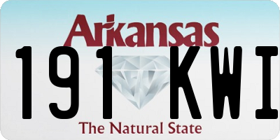AR license plate 191KWI