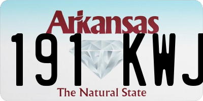 AR license plate 191KWJ