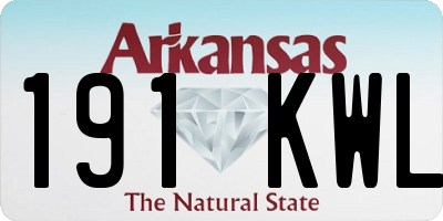 AR license plate 191KWL