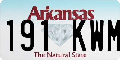 AR license plate 191KWM