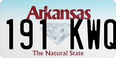 AR license plate 191KWQ