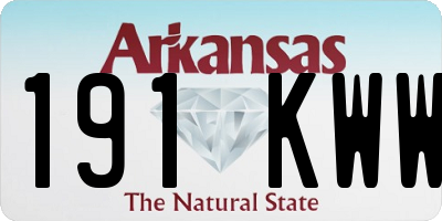 AR license plate 191KWW