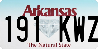 AR license plate 191KWZ