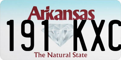 AR license plate 191KXC