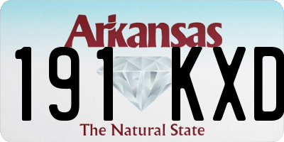 AR license plate 191KXD