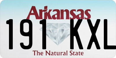AR license plate 191KXL