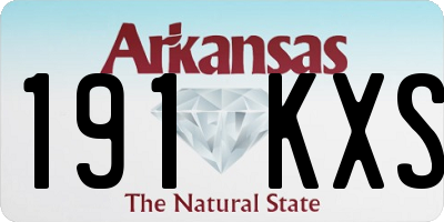 AR license plate 191KXS