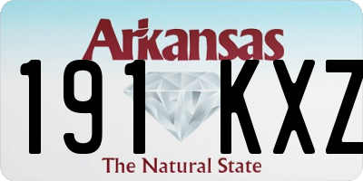 AR license plate 191KXZ