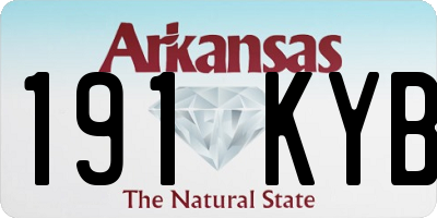 AR license plate 191KYB