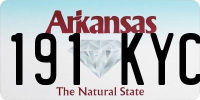 AR license plate 191KYC