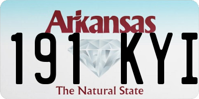 AR license plate 191KYI
