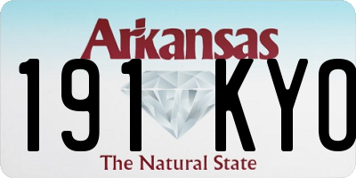 AR license plate 191KYO