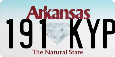 AR license plate 191KYP