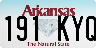 AR license plate 191KYQ