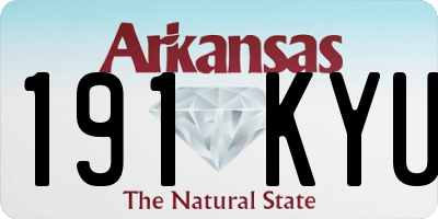 AR license plate 191KYU
