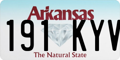 AR license plate 191KYV