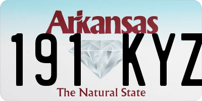AR license plate 191KYZ