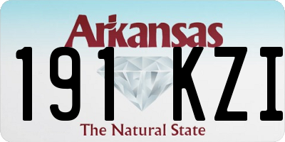 AR license plate 191KZI
