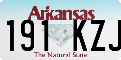 AR license plate 191KZJ