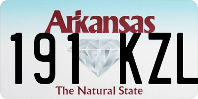 AR license plate 191KZL