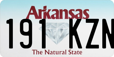 AR license plate 191KZN