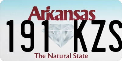 AR license plate 191KZS