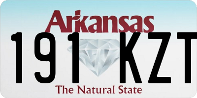 AR license plate 191KZT