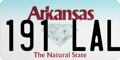 AR license plate 191LAL