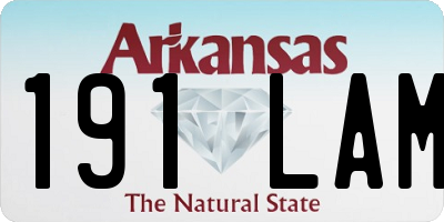 AR license plate 191LAM