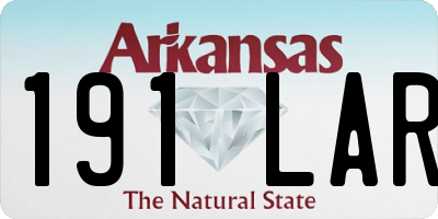 AR license plate 191LAR