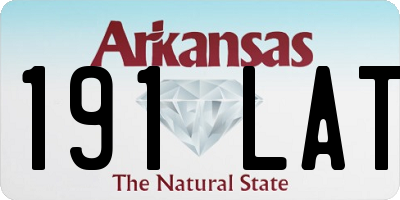 AR license plate 191LAT