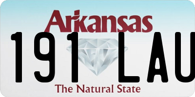 AR license plate 191LAU