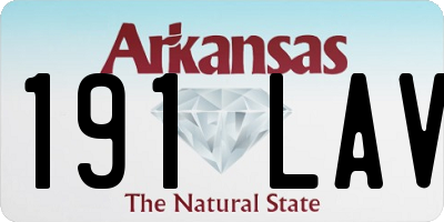 AR license plate 191LAV