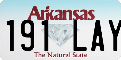 AR license plate 191LAY