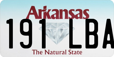 AR license plate 191LBA