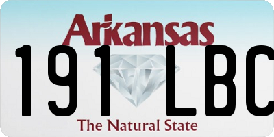 AR license plate 191LBC