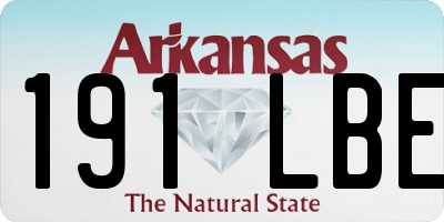 AR license plate 191LBE