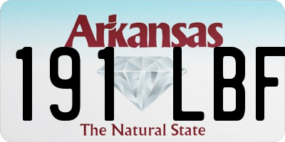 AR license plate 191LBF