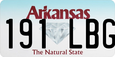 AR license plate 191LBG